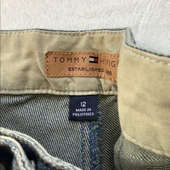 😎5/$25 Tommy Hilfiger crop jeans girls 12 new - Picture 4 of 7